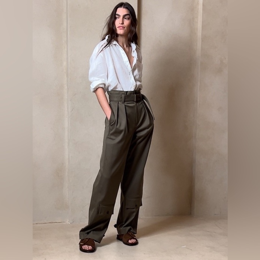 Banana Republic Paola Utility Pant Olive 6L - Picture 4 of 15